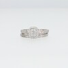 Perfect Fit 0.33 CT. T.W. Emerald-Shaped Multi-Diamond Frame Bridal Set in 10K White Gold