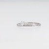 0.25 CT. T.W. Milestones Diamond Graduated Bypass Anniversary Band in 14K White Gold