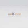 1.00 CT. T.W. Emerald-Cut Certified Lab-Created Diamond Engagement Ring in 14K Gold (F/VS2