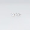 0.30 CT. T.W. Certified Lab-Created Diamond Solitaire Stud Earrings in Sterling Silver (F/SI2)