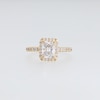 1.95 CT. T.W. Radiant-Cut Certified Lab-Created Diamond Frame Engagement Ring in 14K Gold (F/VS2)