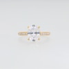 Emmy London 3.75 CT. T.W. Certified Lab-Created Diamond Collar Engagement Ring in 18K White Gold (F/VS2)