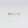 1.40 CT. T.W. Princess-Cut Certified Lab-Created Diamond Twist Shank Engagement Ring in 14K Gold (F/VS2