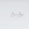 1.00 CT. T.W. Heart-Shaped Certified Lab-Created Diamond Solitaire Stud Earrings in Sterling Silver (F/SI2)