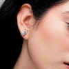 0.50 CT. T.W. Certified Lab-Created Diamond Crossover Teardrop Stud Earrings in Sterling Silver (I/I1)