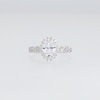 Vera Wang Love Collection 1.60 CT. T.W. Oval Certified Lab-Created Diamond Frame Twist Engagement Ring in Platinum