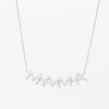 0.085 CT. T.W. Certified Lab-Created Diamond "MAMA" Necklace in Sterling Silver (I/SI2) - 17"