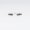 Vera Wang Love Collection 0.23 CT. T.W. Black Diamond Graduated Open Shank Band in Sterling Silver