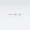 Vera Wang Love Collection 0.145 CT. T.W. Pear-Shaped Diamond Open Shank Band in Sterling Silver
