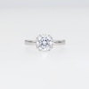 2.00 CT. T.W. Certified Lab-Created Diamond Cushion Frame Engagement Ring in 14K White Gold (F/VS2)