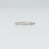 Thumbnail Image 4 of 0.05 CT. T.W. Baguette-Cut Diamond Seven-Stone Band in 10K White Gold